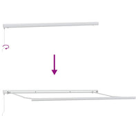 Tenda Sole Retrattile Manuale 400x300 cm Marrone 3215720