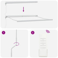 Tenda da Sole Retrattile Automatica Marrone 300x250 cm