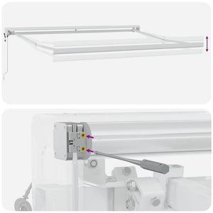 Tenda da Sole Retrattile Automatica Marrone 300x250 cm