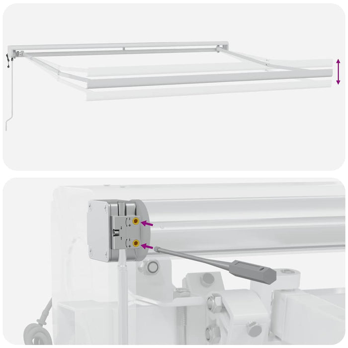 Tenda da Sole Retrattile Automatica Marrone 300x250 cm