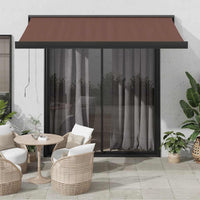 Tenda da Sole Retrattile Automatica Marrone 300x250 cm 3215733