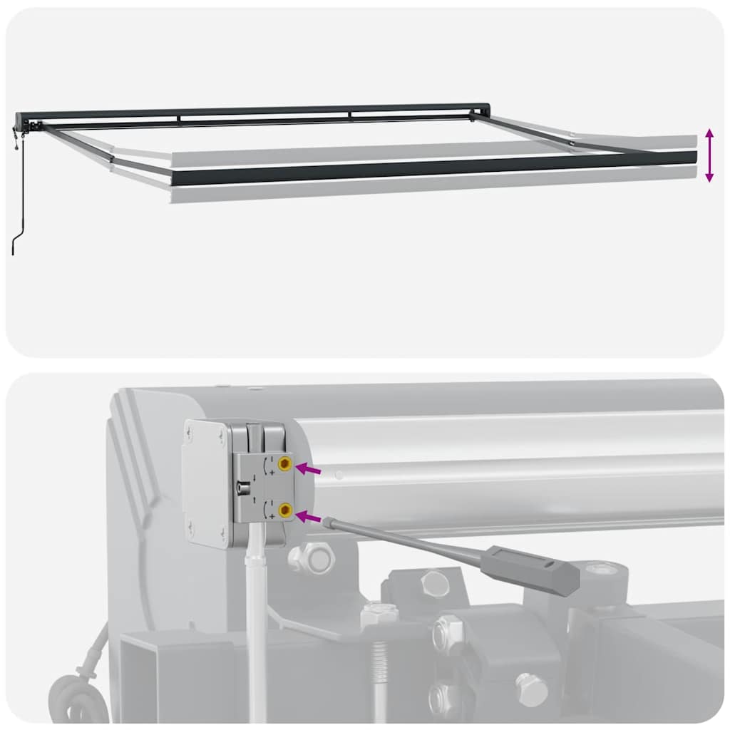 Tenda da Sole Retrattile Automatica 400x300 cm Marrone