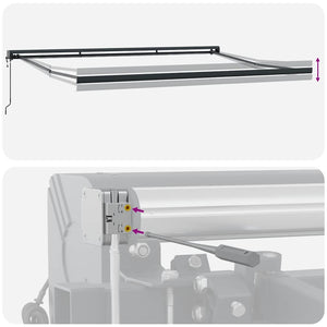 Tenda da Sole Retrattile Automatica 400x300 cm Marrone