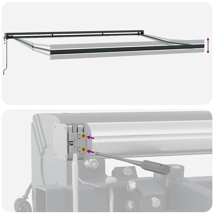 Tenda da Sole Retrattile Automatica 400x300 cm Marrone