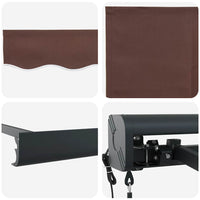 Tenda da Sole Retrattile Automatica 400x300 cm Marrone