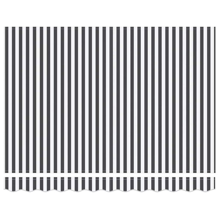 vidaXL Tenda da Sole Retrattile Manuale con LED Antracite e Bianco