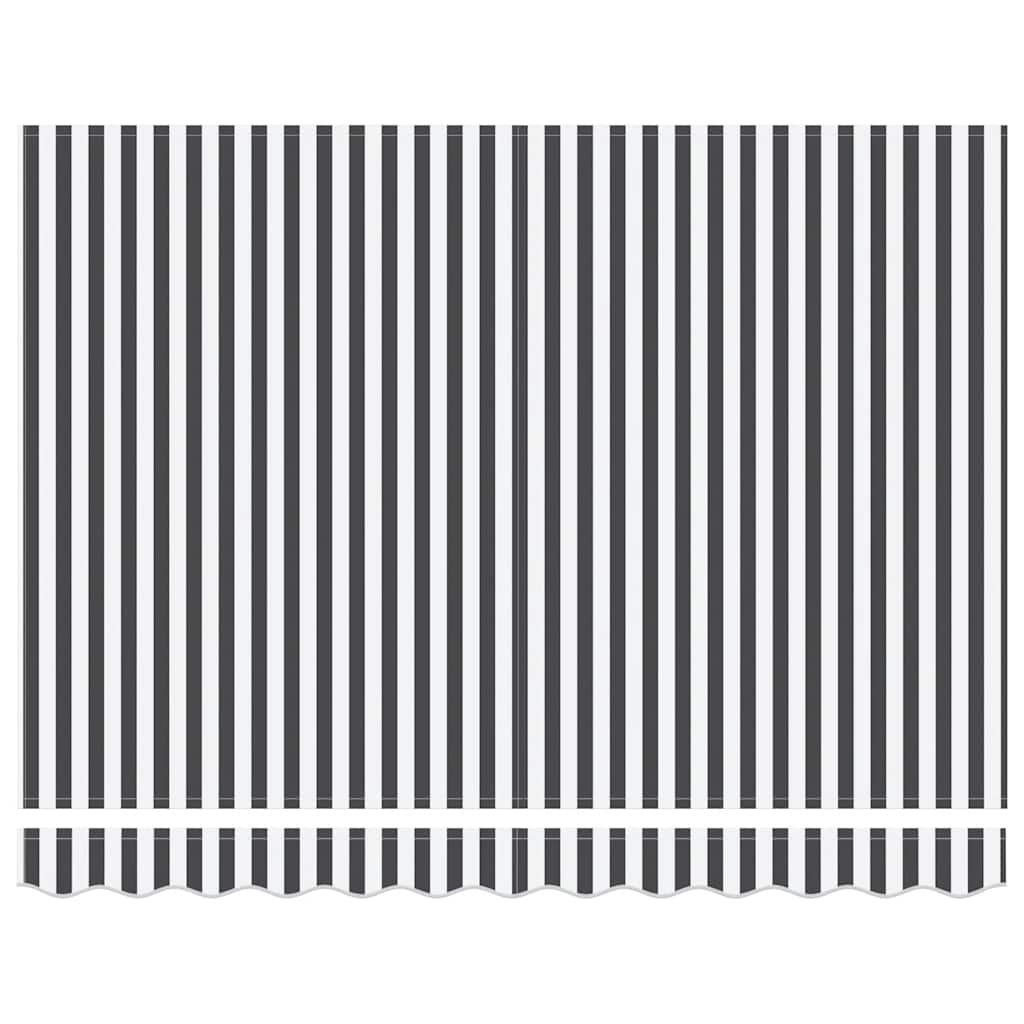 Tenda da Sole Retrattile Manuale con LED Antracite e Bianco 3215779