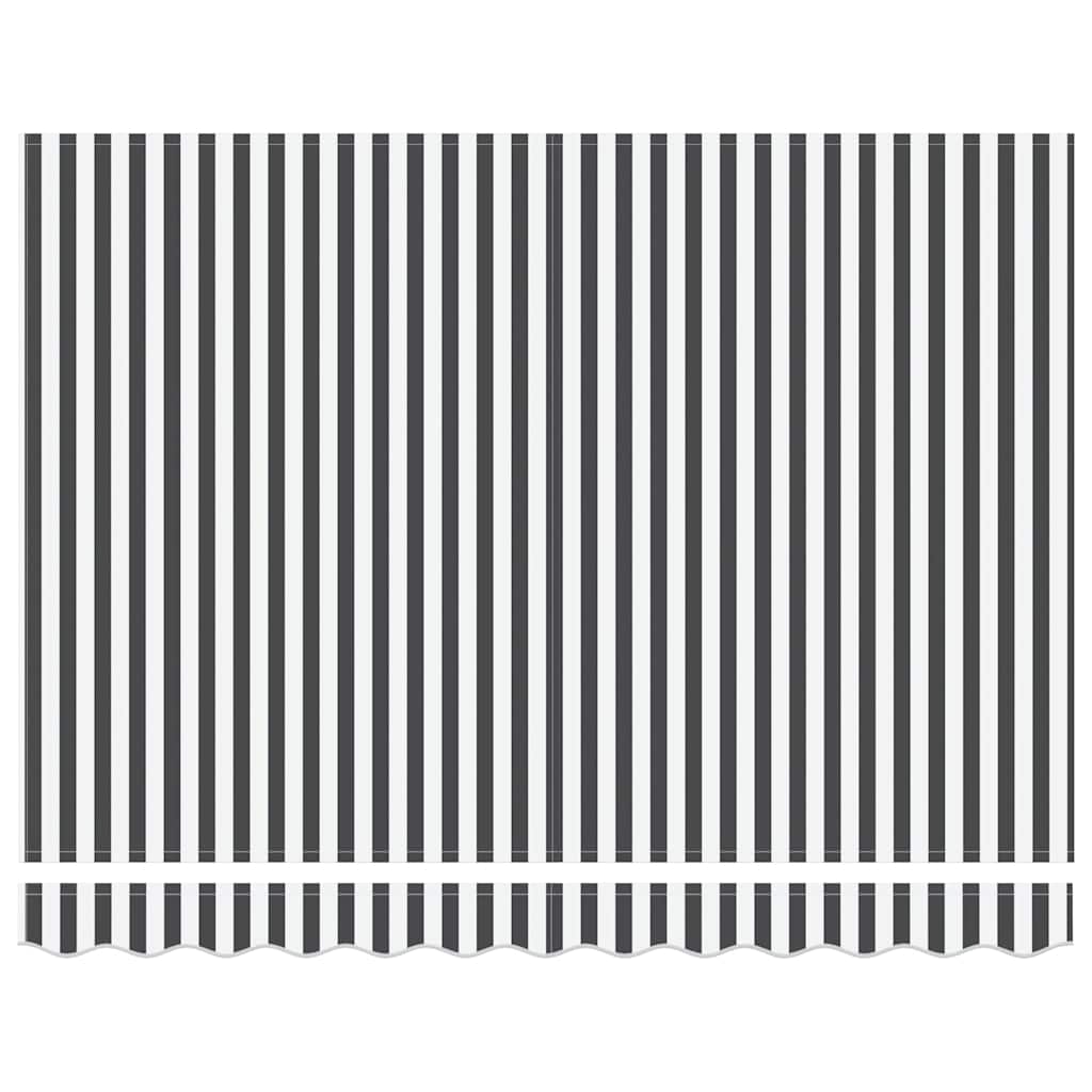 Tenda Sole Retrattile Automatica 300x250 cm Antracite e Bianco 3215780