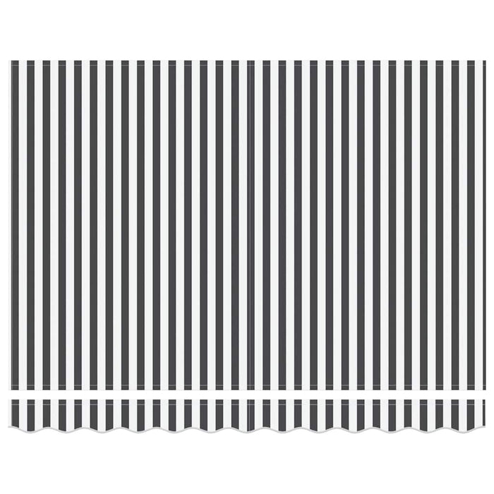 Tenda Sole Retrattile Automatica 300x250 cm Antracite e Bianco 3215780