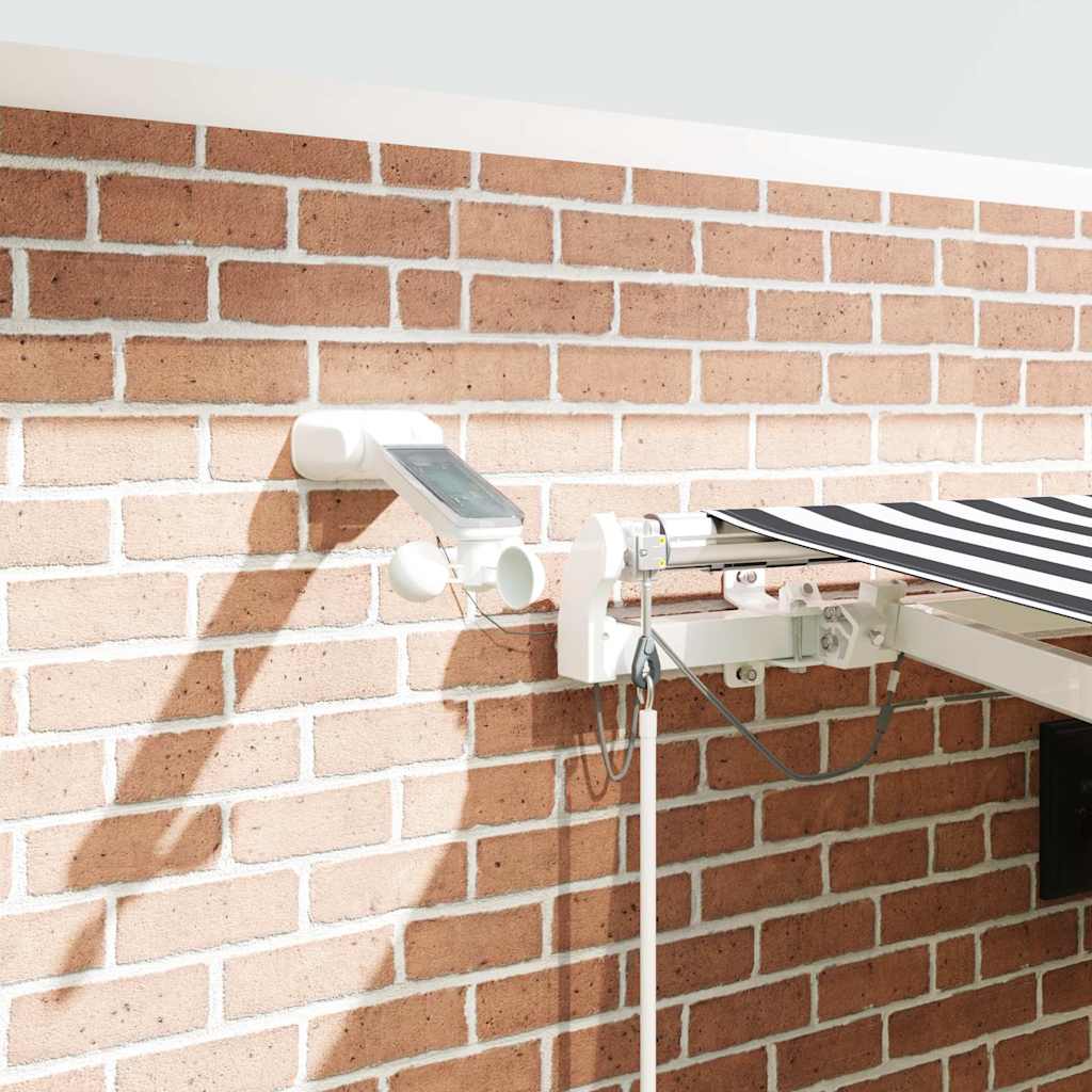 Tenda Retrattile Automatica LED Antracite e Bianco 450x300 cm 3215787