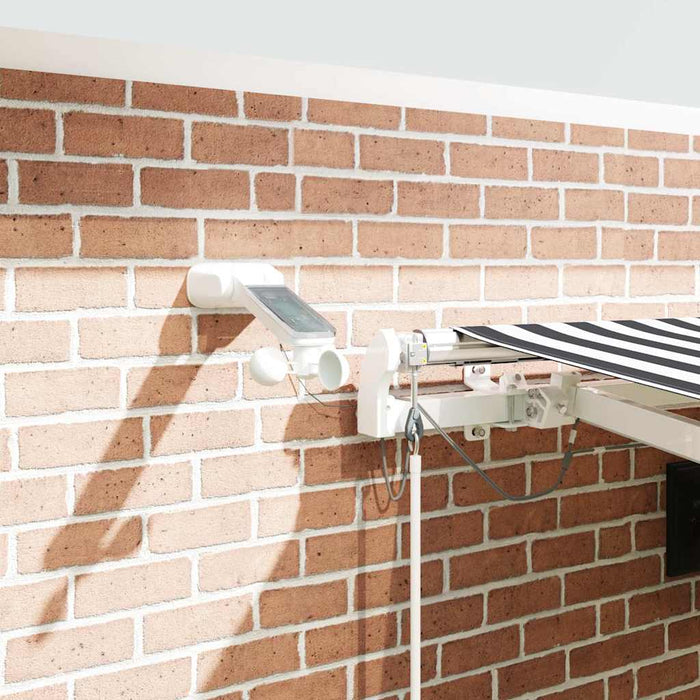 Tenda Retrattile Automatica LED Antracite e Bianco 450x300 cm 3215787