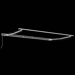 vidaXL Tenda Retrattile Automatica LED Antracite e Bianco 450x300 cm