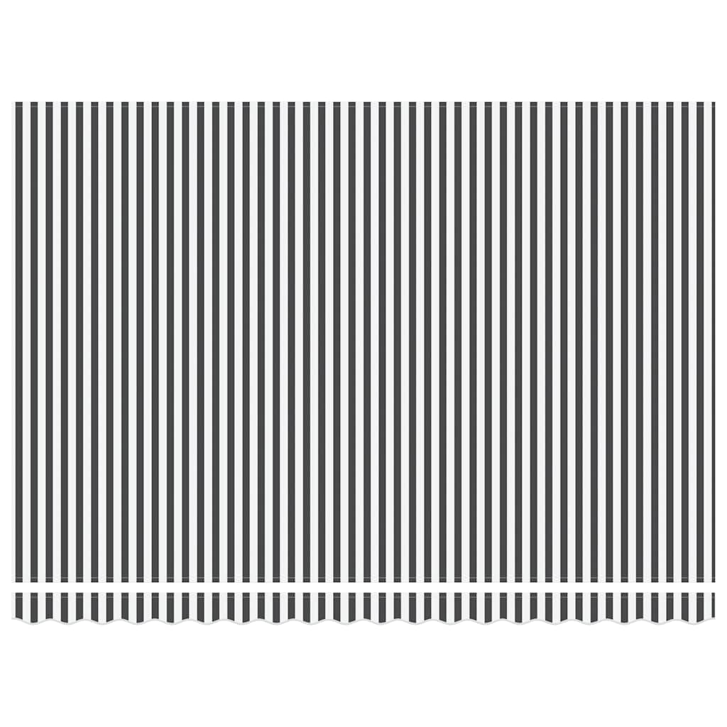 vidaXL Tenda Retrattile Automatica LED Antracite e Bianco 450x300 cm