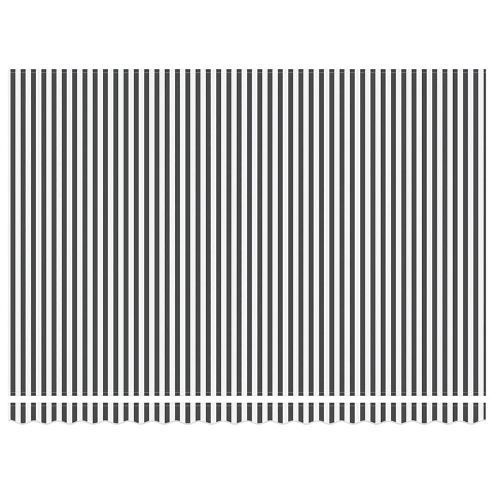 Tenda Retrattile Automatica LED Antracite e Bianco 450x300 cm 3215787