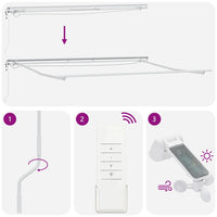 vidaXL Tenda Retrattile Automatica LED Antracite e Bianco 450x300 cm