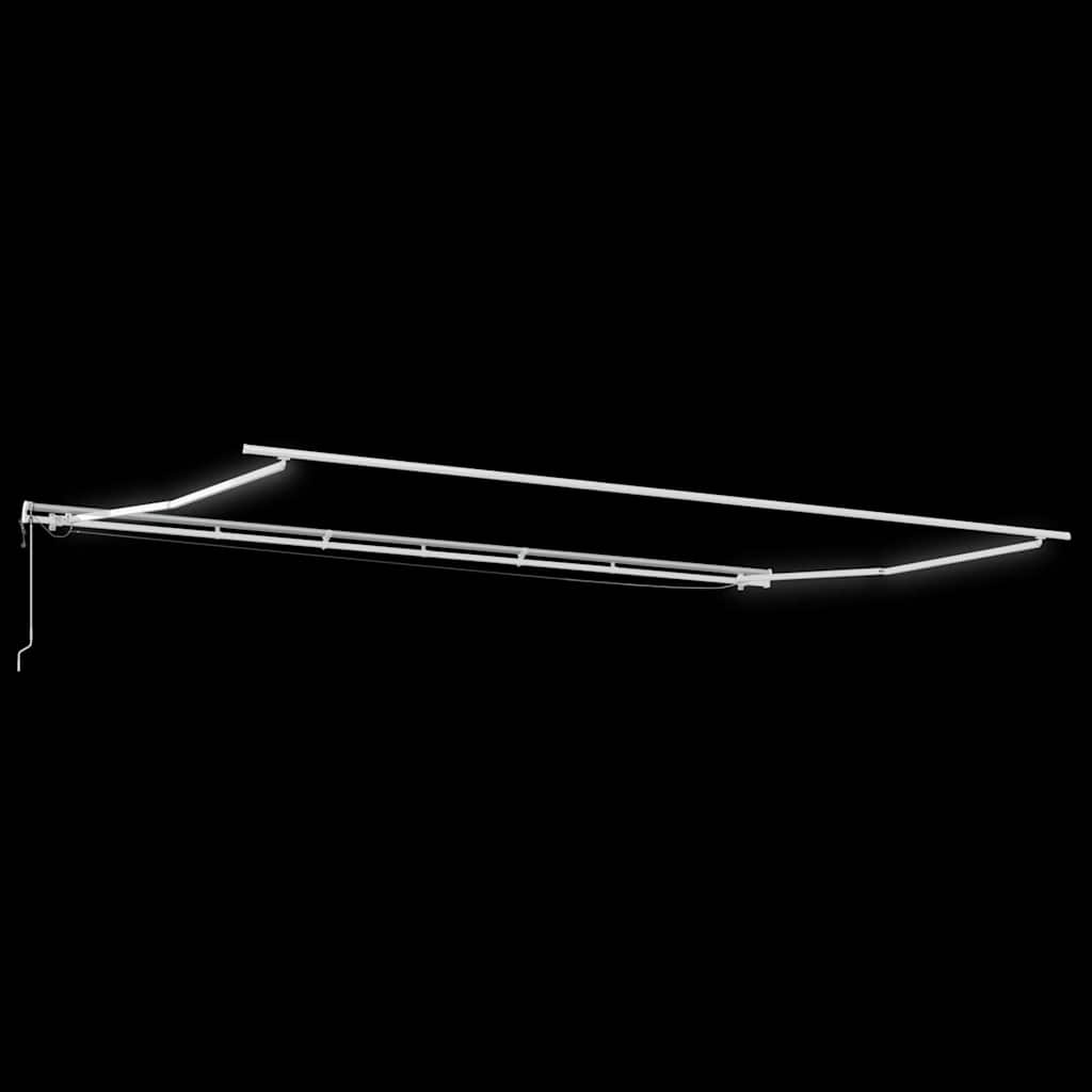 vidaXL Tenda Retrattile Automatica LED Antracite e Bianco 600x300 cm