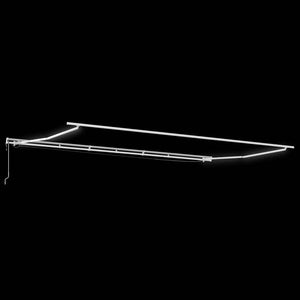 vidaXL Tenda Retrattile Automatica LED Antracite e Bianco 600x300 cm