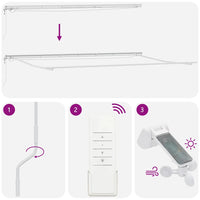 vidaXL Tenda Retrattile Automatica LED Antracite e Bianco 600x300 cm