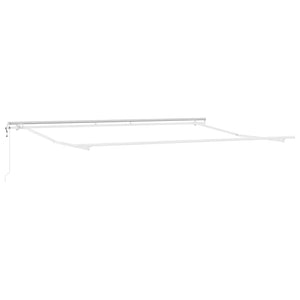 Tenda Sole Retrattile Automatica 400x300 cm Antracite e Bianco 3216037