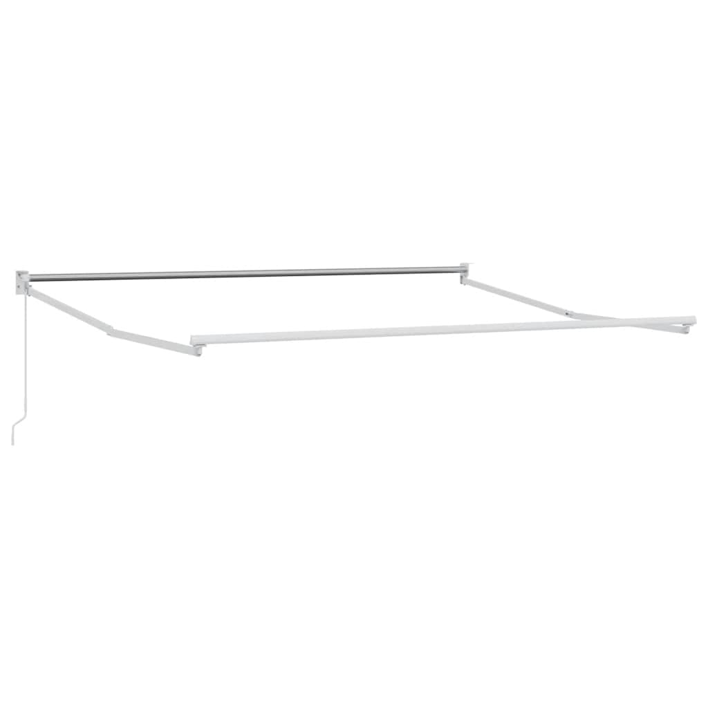 vidaXL Tenda Retrattile Antracite e Bianca 4x3 m Tessuto e Alluminio