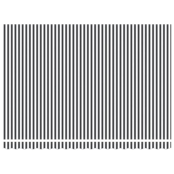 vidaXL Tenda Retrattile Antracite e Bianca 4,5x3 m Tessuto e Alluminio