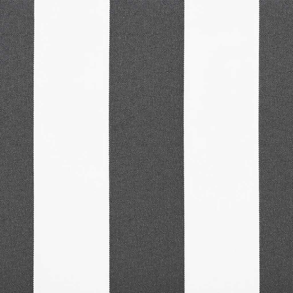 Tenda Retrattile Antracite e Bianca 5x3 m Tessuto e Alluminio 3216112