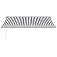 Tenda da Sole Antracite e Bianca 3x2,5 m Tessuto e Alluminio 3216123