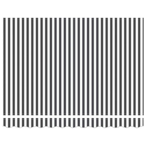 Tenda da Sole Antracite e Bianca 3x2,5 m Tessuto e Alluminio 3216123