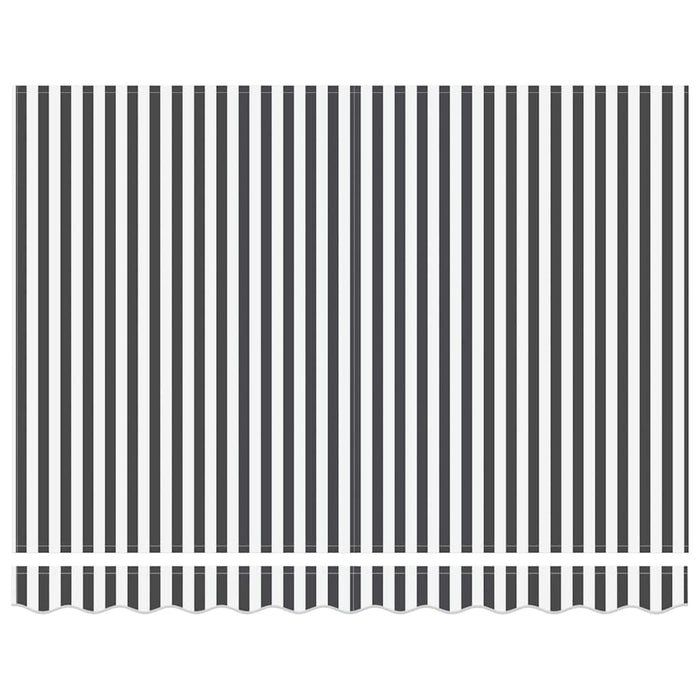 Tenda da Sole Antracite e Bianca 3x2,5 m Tessuto e Alluminio 3216123