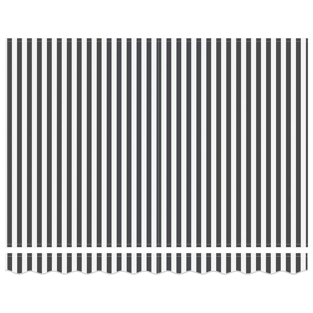 Tenda da Sole Antracite e Bianca 3x2,5 m Tessuto e Alluminio 3216128