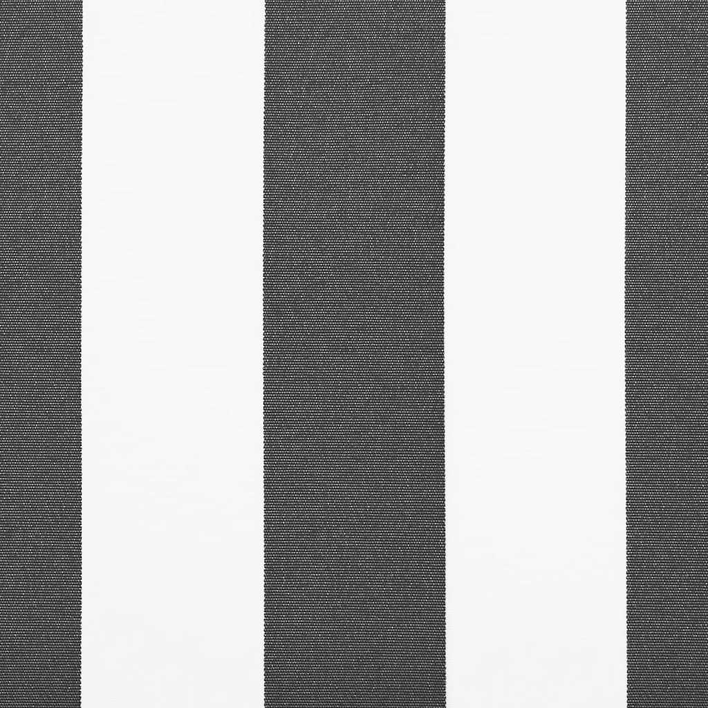 Tenda da Sole Antracite e Bianca 3x2,5 m Tessuto e Alluminio 3216128