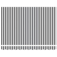 Tenda da Sole Antracite e Bianca 3x2,5 m Tessuto e Alluminio 3216138