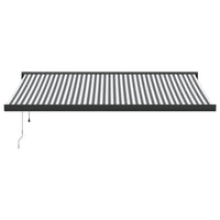 Tenda Retrattile Antracite e Bianca 4x3 m Tessuto e Alluminio 3216140