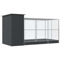 Voliera con Estensione Argento 416x203x216 cm Acciaio 3214258