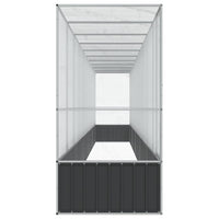 Voliera con Estensione Argento 1042,5x107x212 cm in Acciaio 3214270