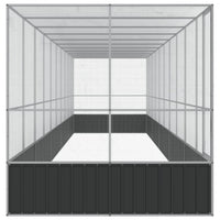 Gabbia per uccelli voliera con estensione argento 1039 x 207 x 212 cm acciaio Argento 02_0045643