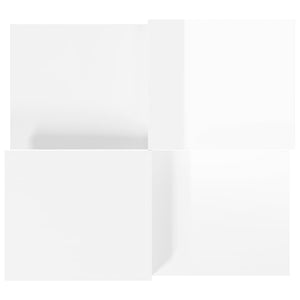 Tavolini da Salotto 2 pz Bianco Lucido in Legno Multistrato 3216155