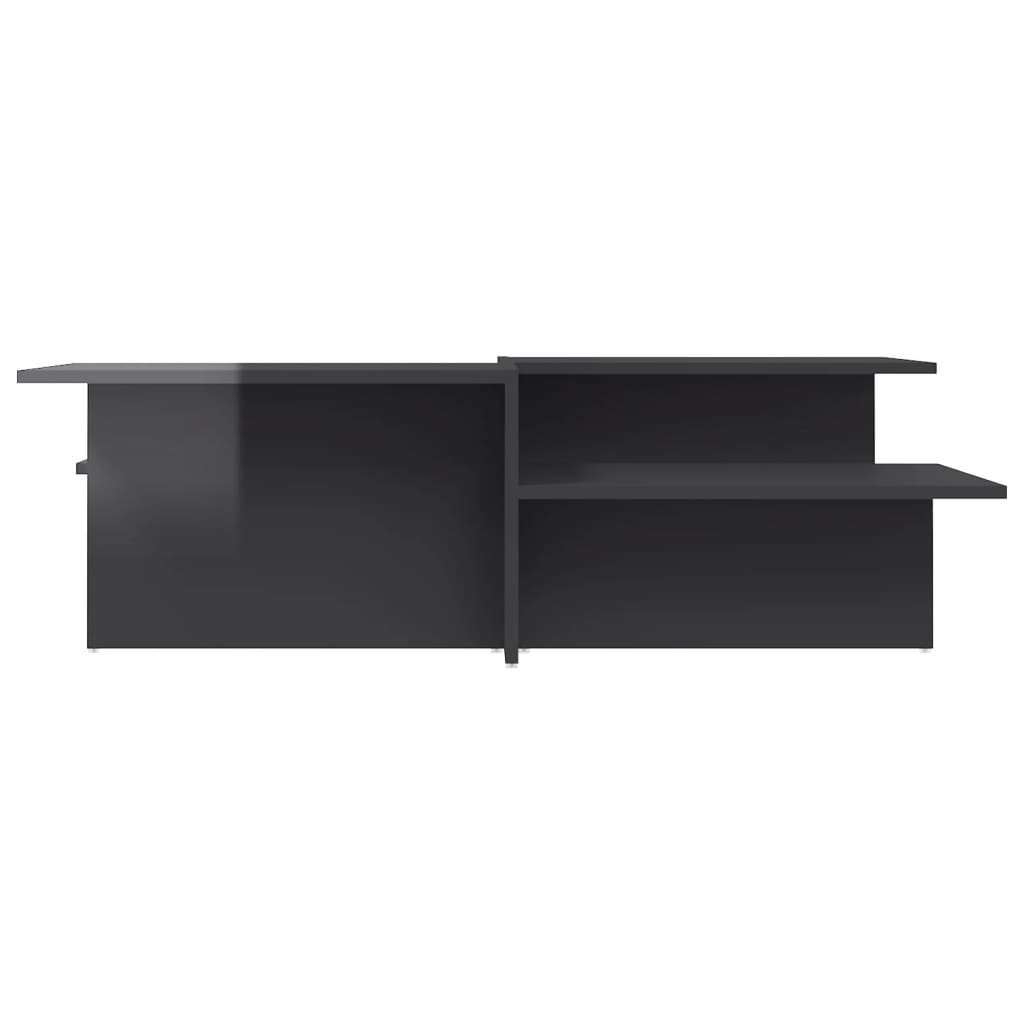 Tavolini da Salotto 2 pz Grigio Lucido in Legno Multistrato 3216157