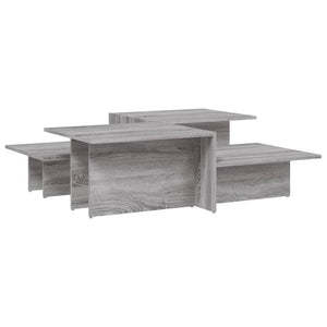 Tavolini da Salotto 2 pz Grigio Sonoma in Legno Multistrato 3216159