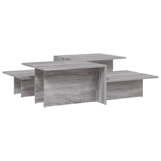 Tavolini da Salotto 2 pz Grigio Sonoma in Legno Multistrato 3216159