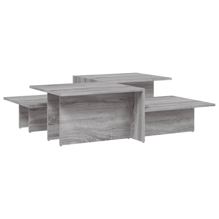Tavolini da Salotto 2 pz Grigio Sonoma in Legno Multistrato 3216159