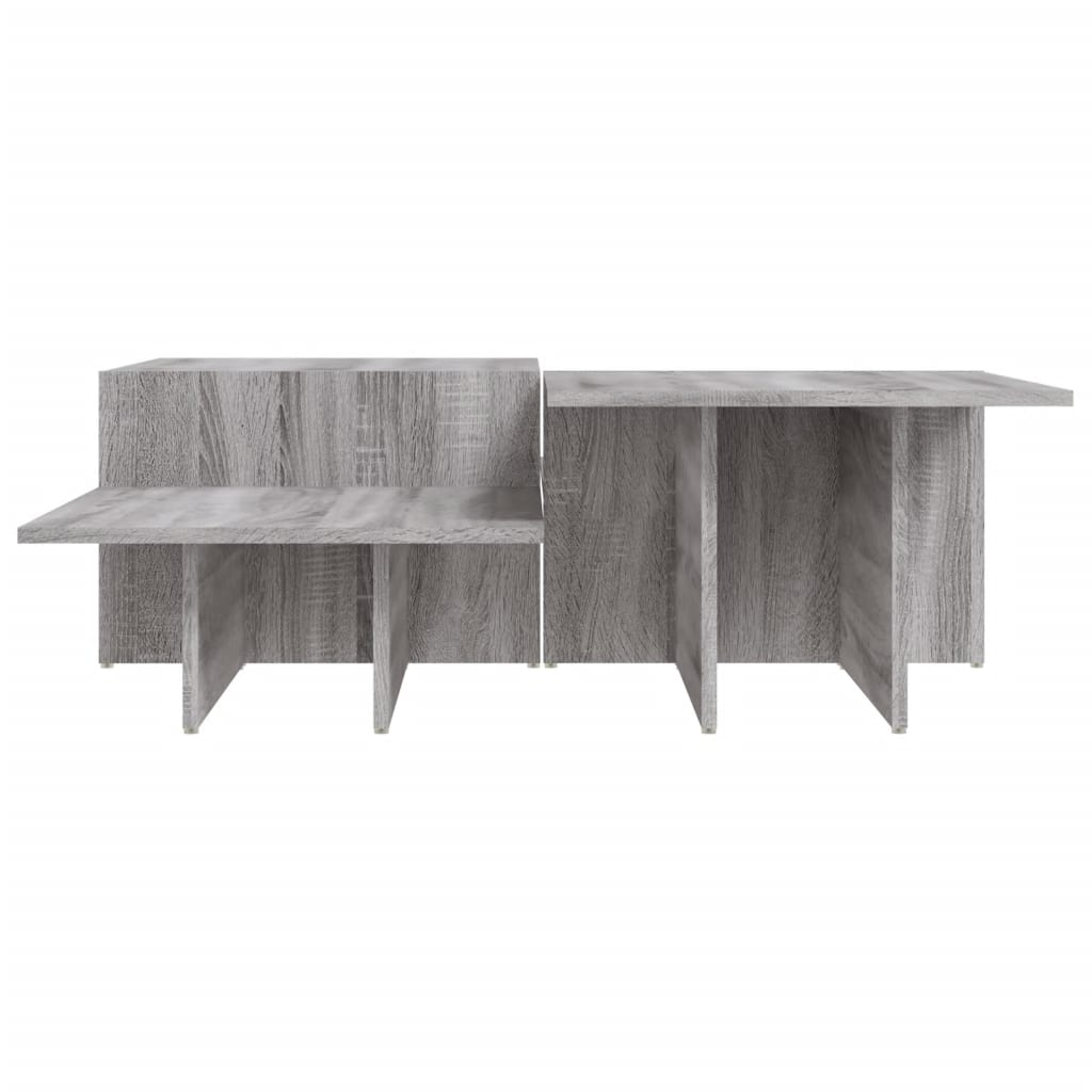 Tavolini da Salotto 2 pz Grigio Sonoma in Legno Multistrato 3216159