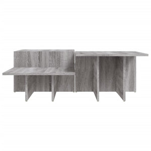 Tavolini da Salotto 2 pz Grigio Sonoma in Legno Multistrato 3216159