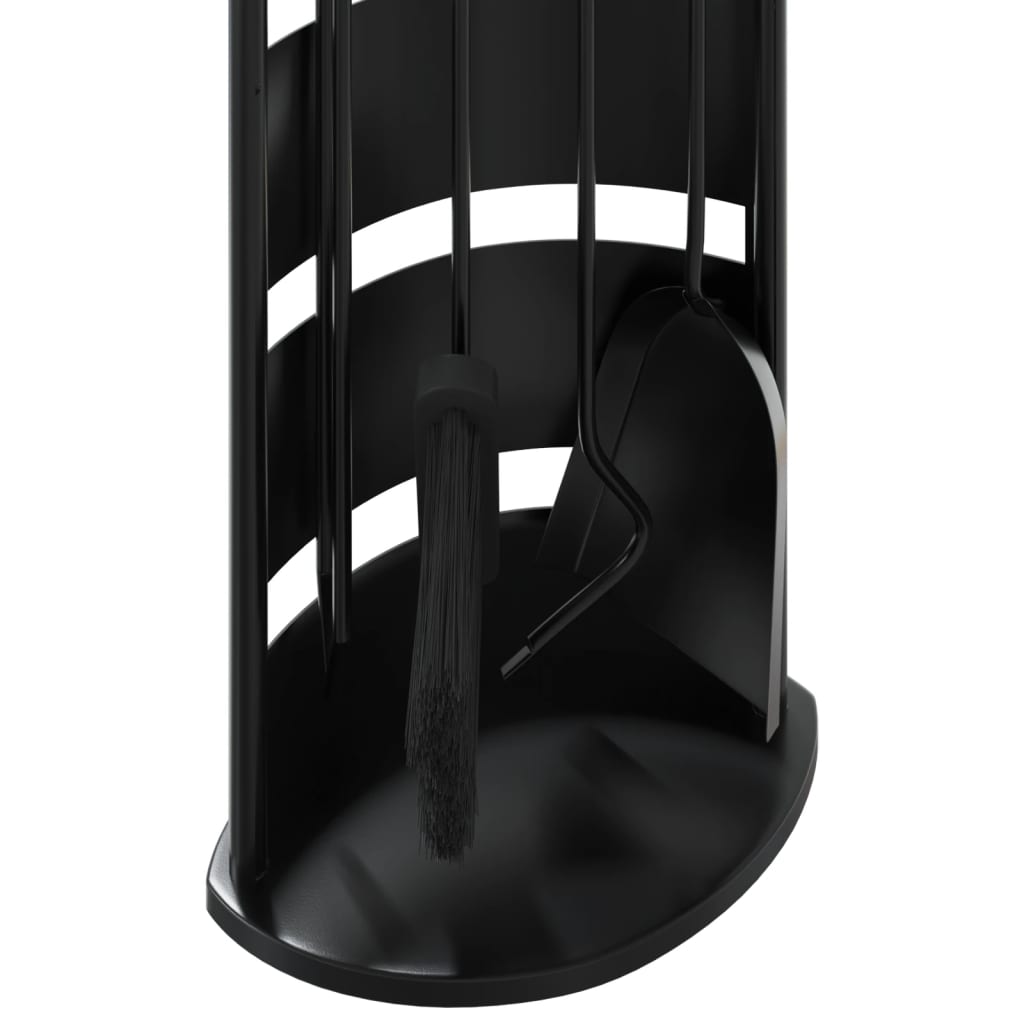 Set di attrezzi per camino 5 pezzi-Kit per camino 23x15x66 cm in acciaio 153716