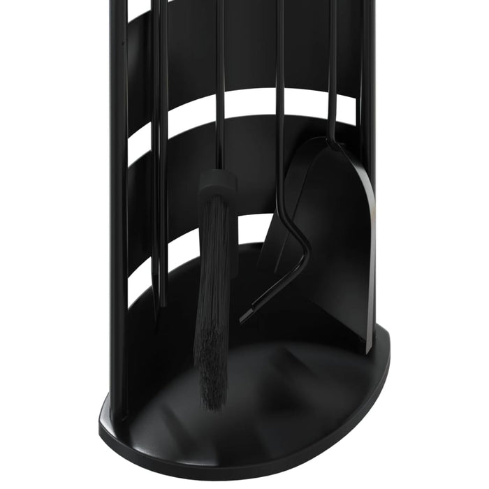 Set di attrezzi per camino 5 pezzi-Kit per camino 23x15x66 cm in acciaio 153716