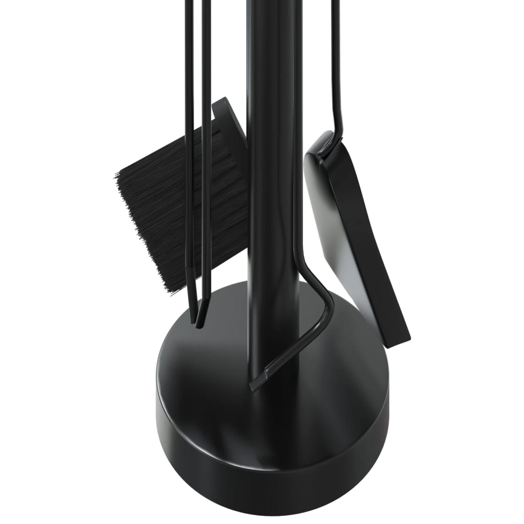 Set di attrezzi per camino 5 pezzi 18x56 cm in acciaio 156377