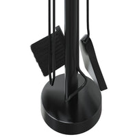 Set di attrezzi per camino 5 pezzi 18x56 cm in acciaio 156377