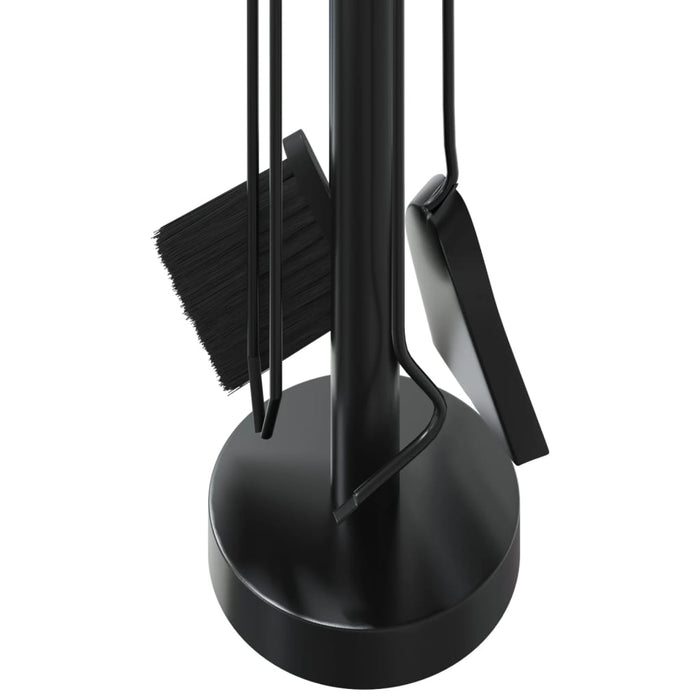 Set di attrezzi per camino 5 pezzi 18x56 cm in acciaio 156377