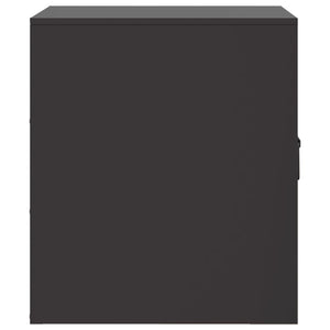 Comodino Nero 34,5x39x44 cm in Acciaio 841607