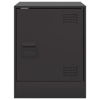 Comodini 2 pz Neri 34,5x39x44 cm in Acciaio 841608